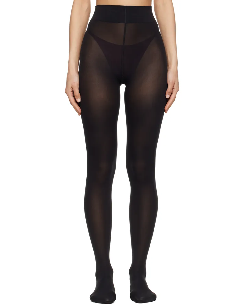 Wolford Black Velvet de Luxe 66 Tights 7005
