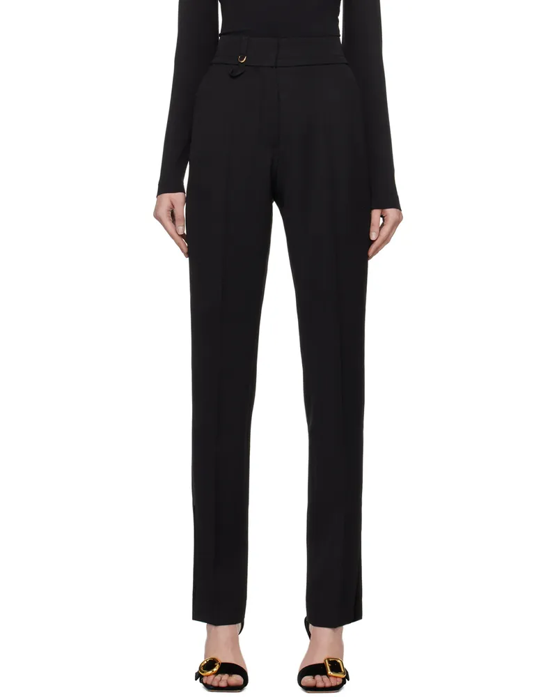 Jacquemus Black Les Classiques 'Le Pantalon Tibau' Trousers 990