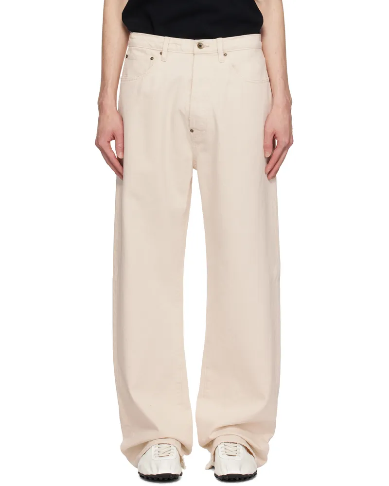 Maison Margiela Beige Buckle Jeans 105m