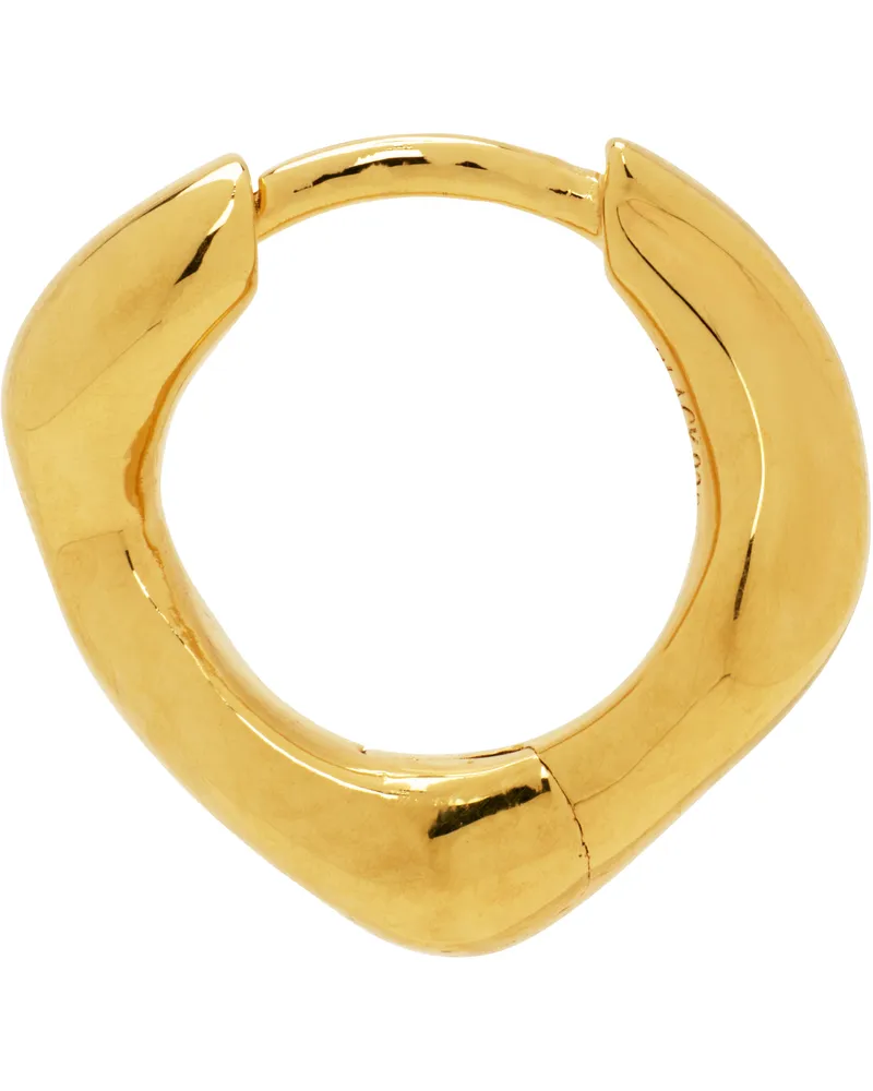 Maria Black Gold Anil Huggie Single Earring Goldplated