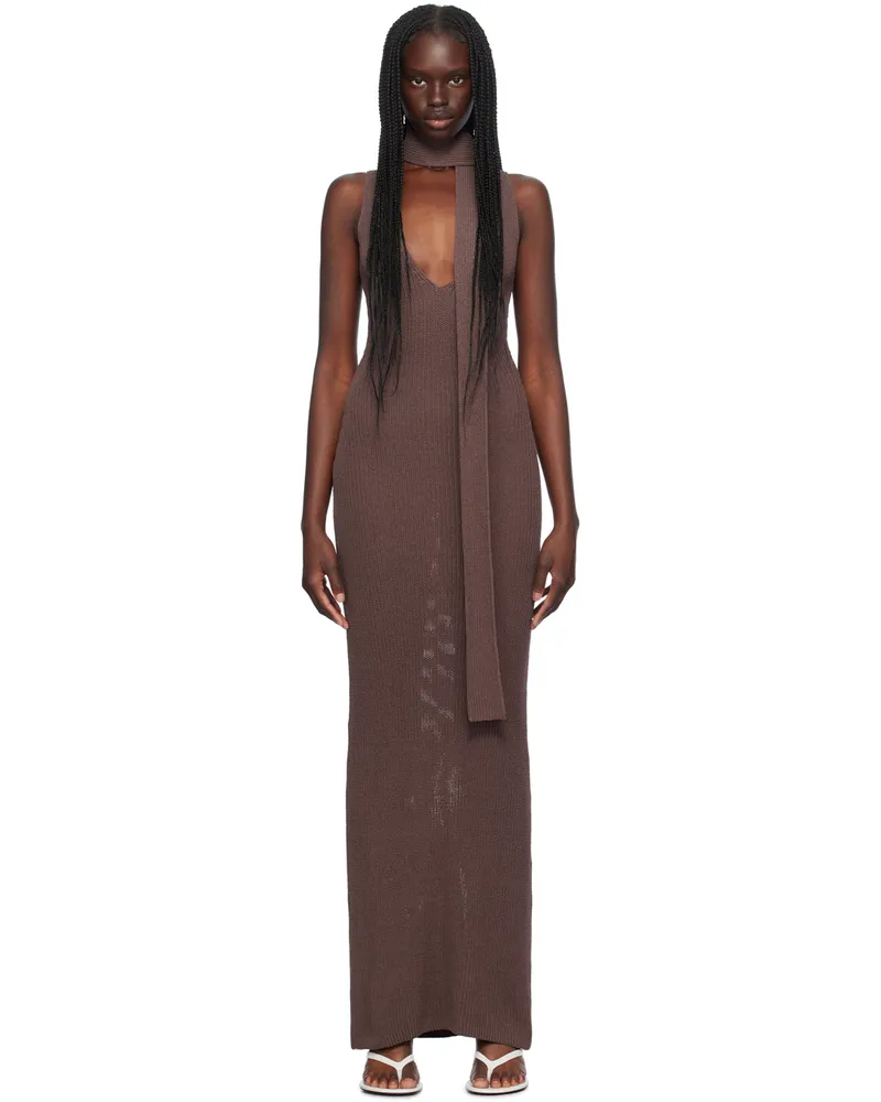 Aya Muse Purple Vega Maxi Dress Fig