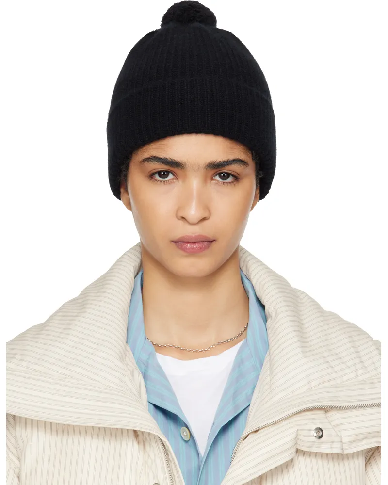 TEKLA SSENSE Exclusive Black AURALEE Edition Night Knit Beanie Top