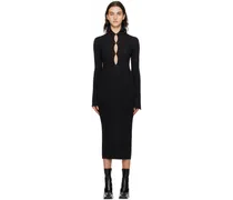 Black Slither Midi Dress