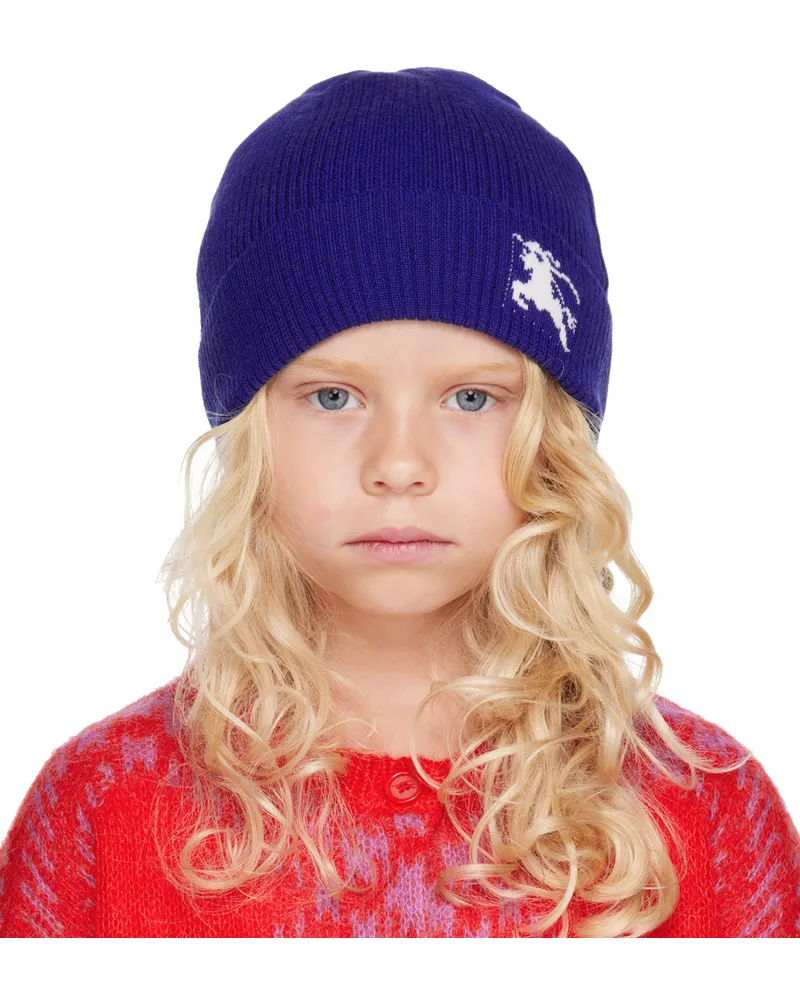 Burberry Kids Blue EKD Beanie Knight