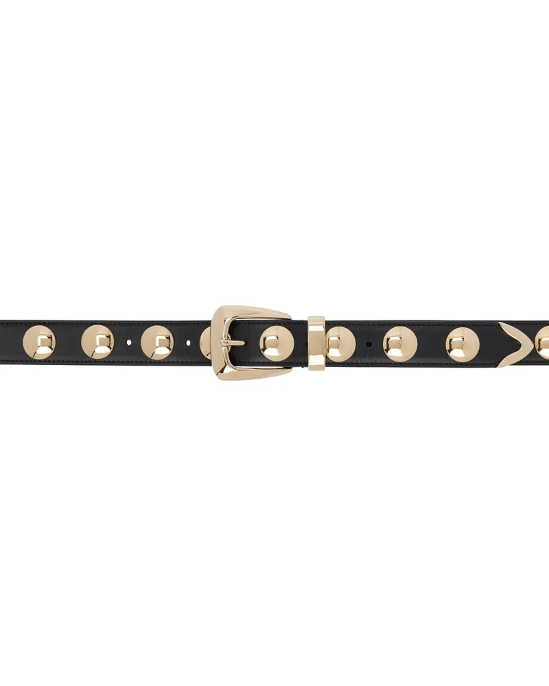 KHAITE Black Benny With Studs Belt 200