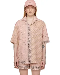 Palm Angels Pink Paisley Shirt Multicolor