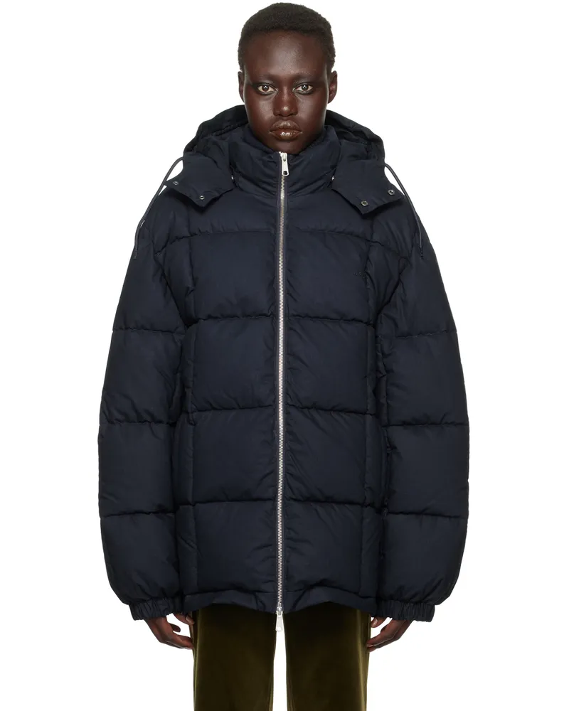 A.P.C. Navy Kyle Puffer Jacket Iak