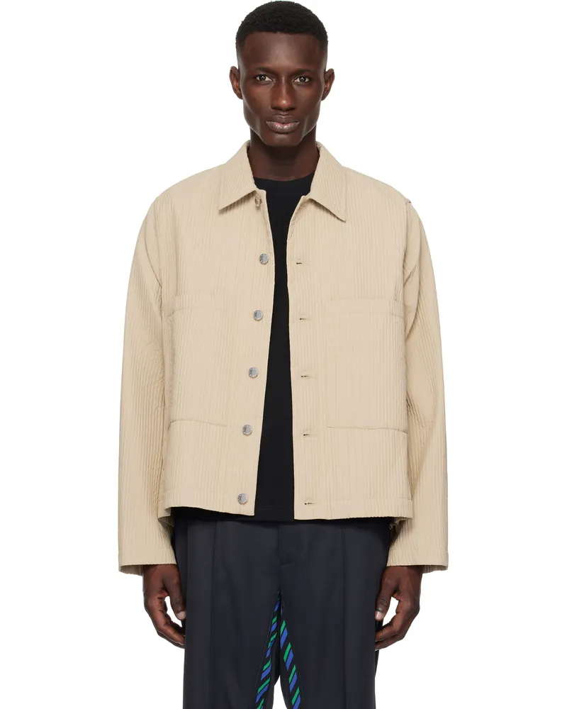 Song For The Mute Beige Box Jacket Camel