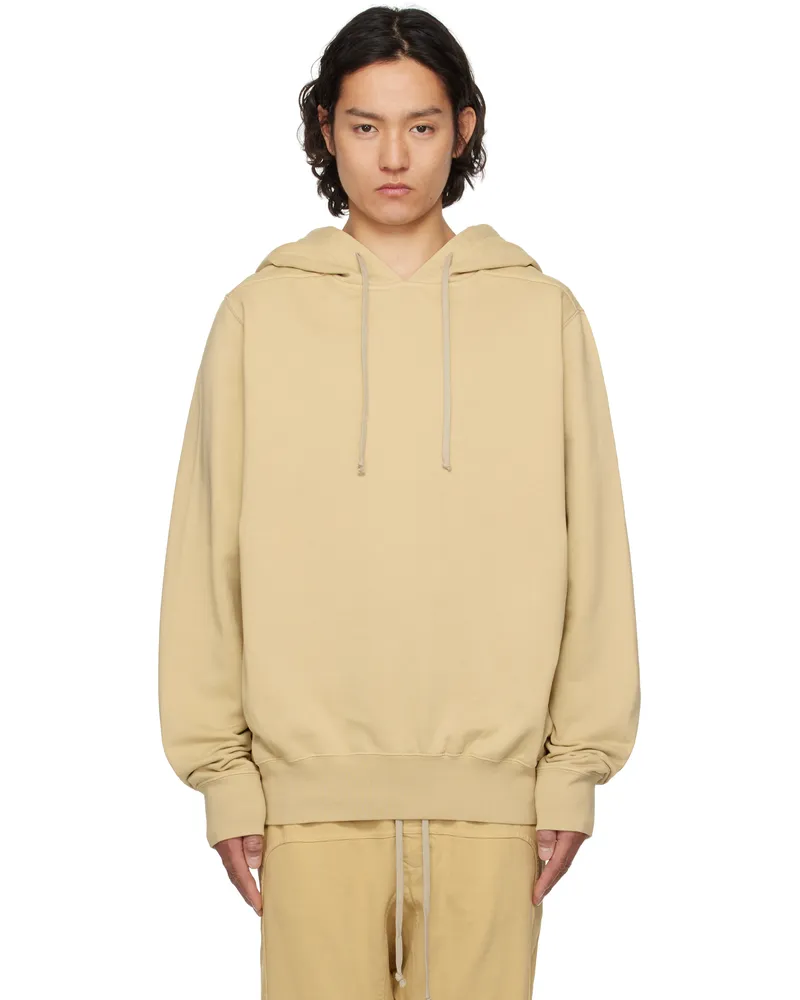 DRKSHDW by Rick Owens Beige Hollywood Oversized Hoodie 81
