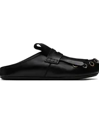 Marni Black Sabot Slip-on Loafers 00nblack