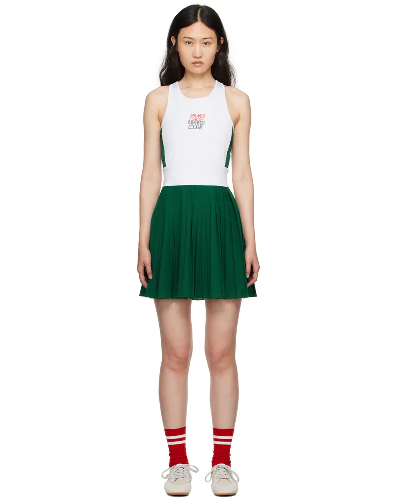 Palmes SSENSE Exclusive Off-White & Green Forest Dress White