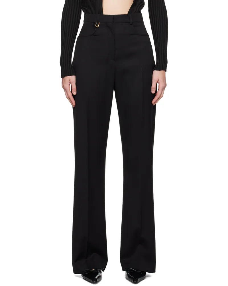Jacquemus Black La Casa 'Le pantalon Sauge' Trousers 990