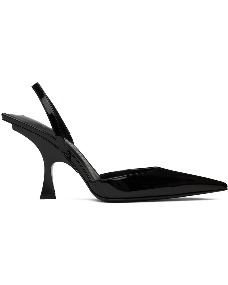 ATTICO Black Ester Slingback Heels 100