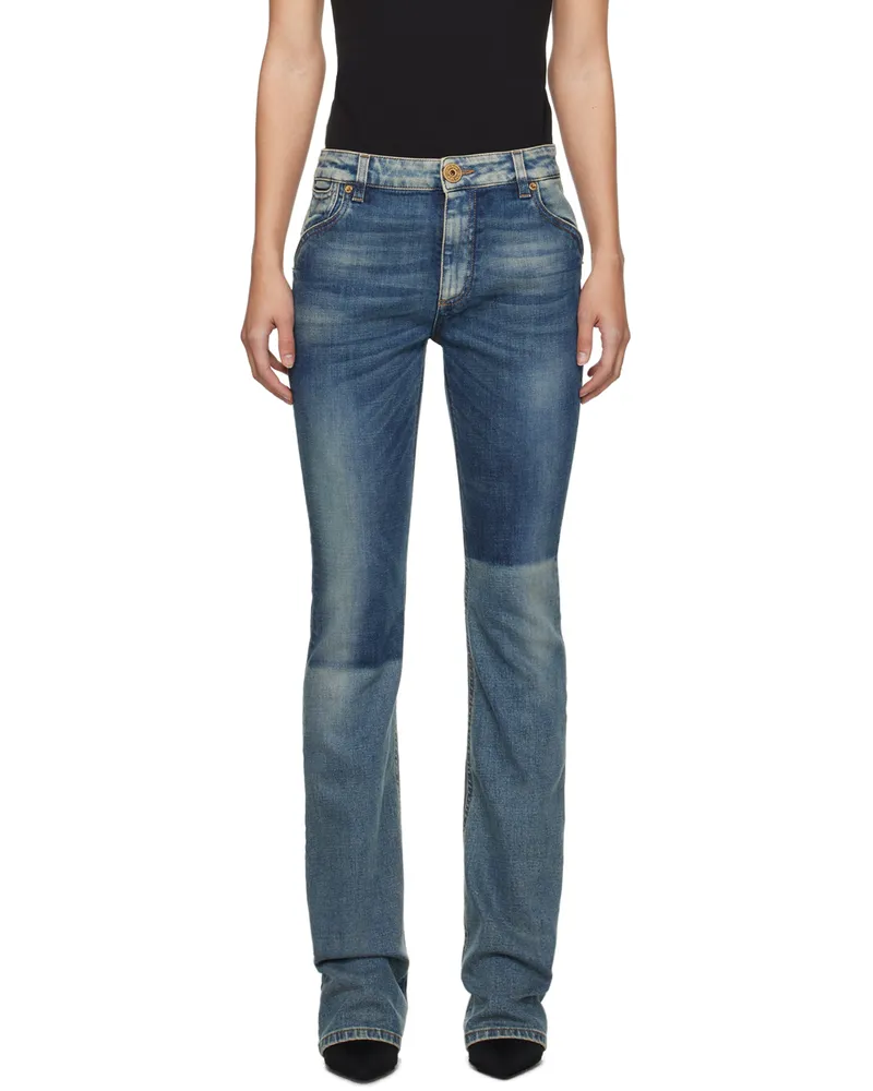 Balmain Blue Western Bootcut Jeans 6ff