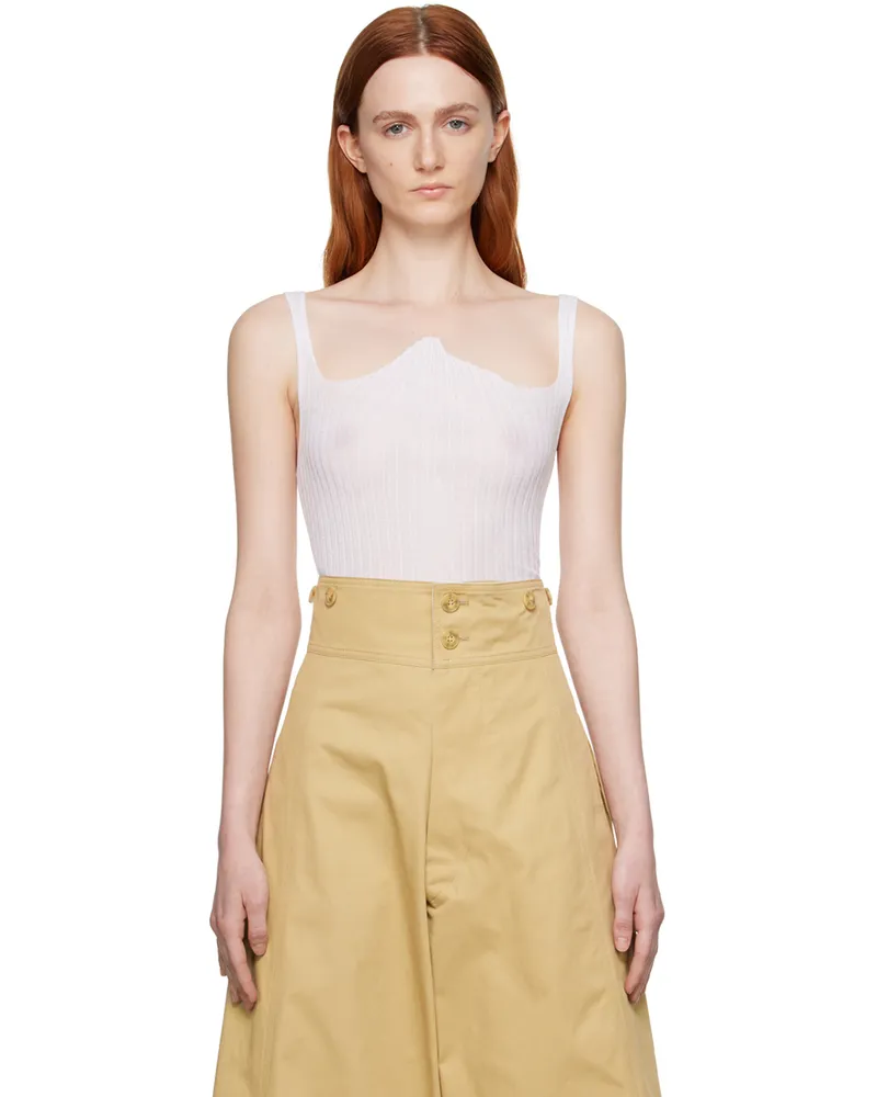 QUIRA SSENSE Exclusive White Tank Top Optical