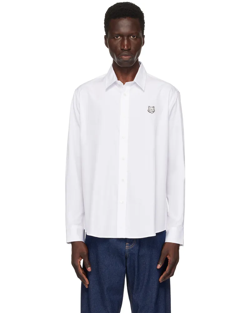 Kitsuné White Bold Fox Head Shirt Pwhite