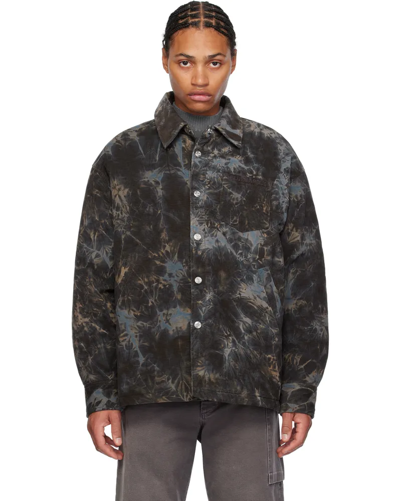 BLUEMARBLE Brown Padded Overshirt Gry