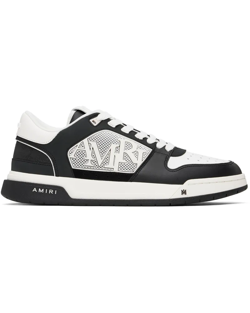 Amiri Black & White Classic Low Sneakers Black
