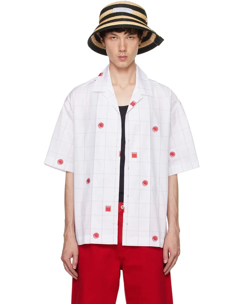 Jacquemus White La Casa 'La chemise Jean' Shirt 4bx