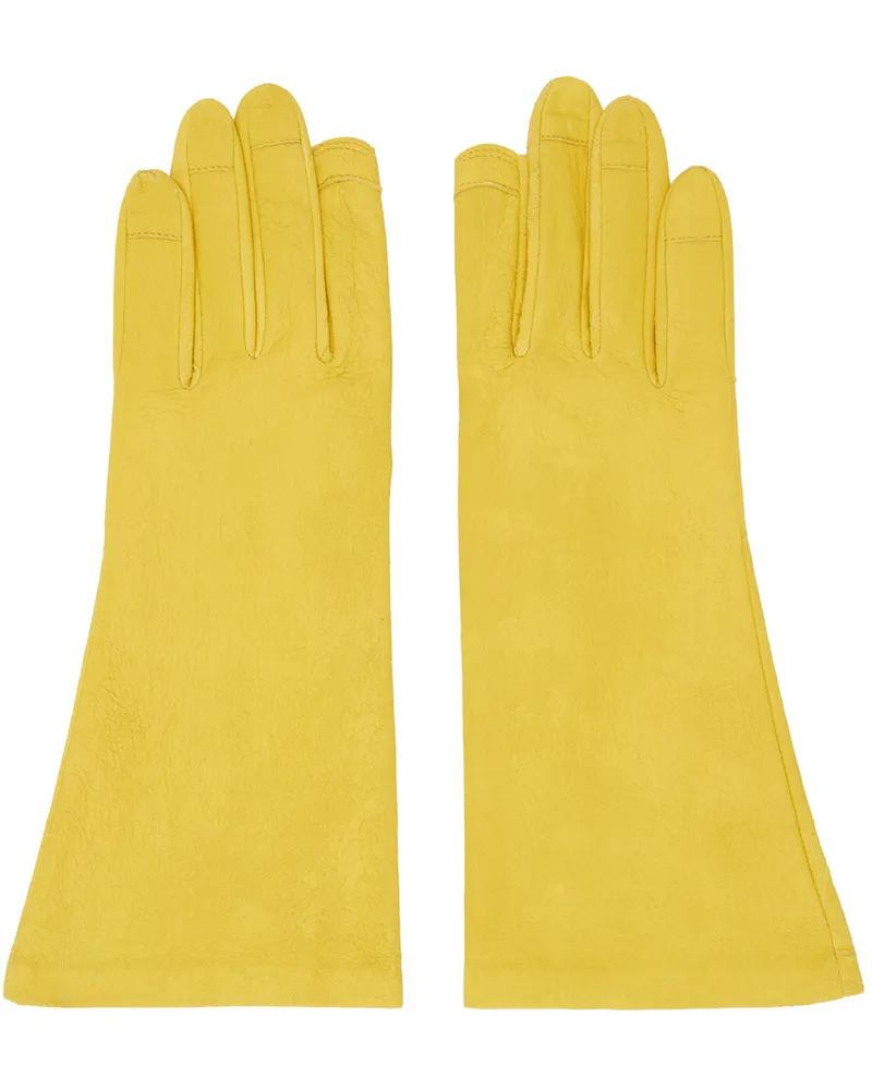 Rick Owens Yellow Porterville Short Gloves 12
