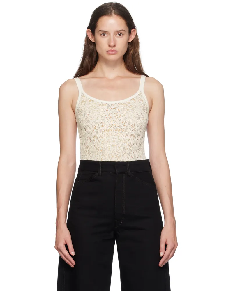Gabriela Hearst White Desnos Bodysuit Ivr