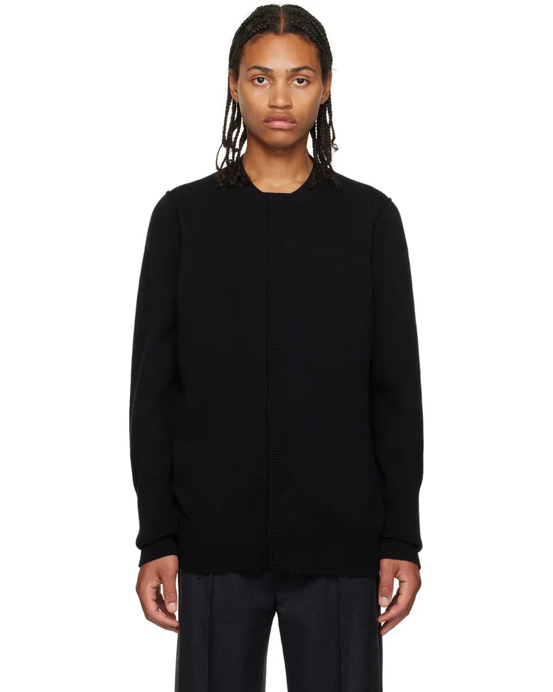 T/SEHNE Black Strap Cardigan Black
