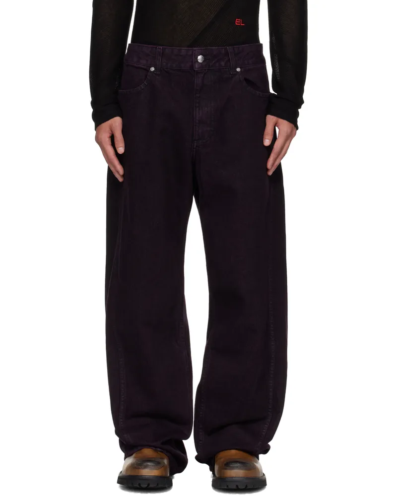 Eckhaus Latta Purple Bend Jeans Amethyst