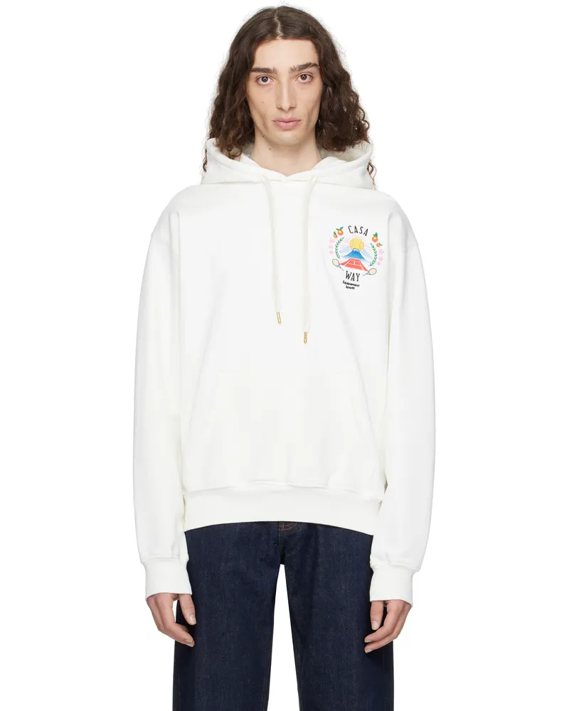 Casablanca Paris Off-White 'Casa Way' Mountain Hoodie Casa