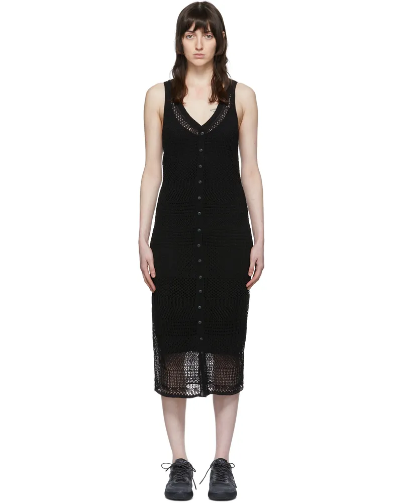 Rag & Bone Black Cotton Blend Dress Black