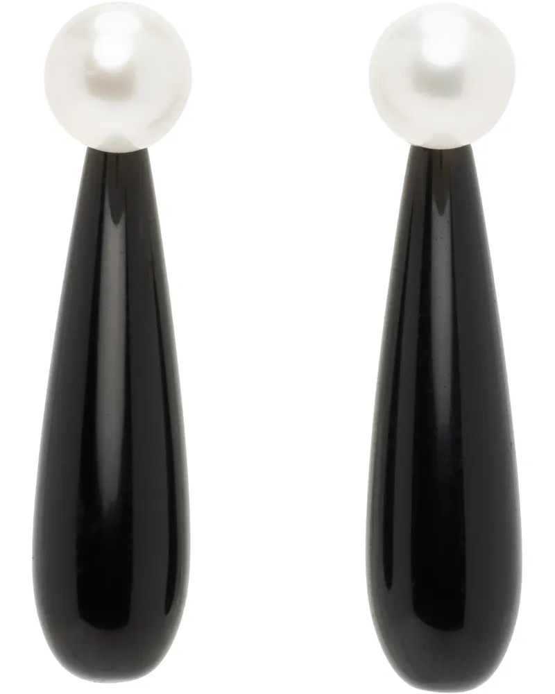 Sophie Buhai Small Angelyne Onyx Earrings Onyx