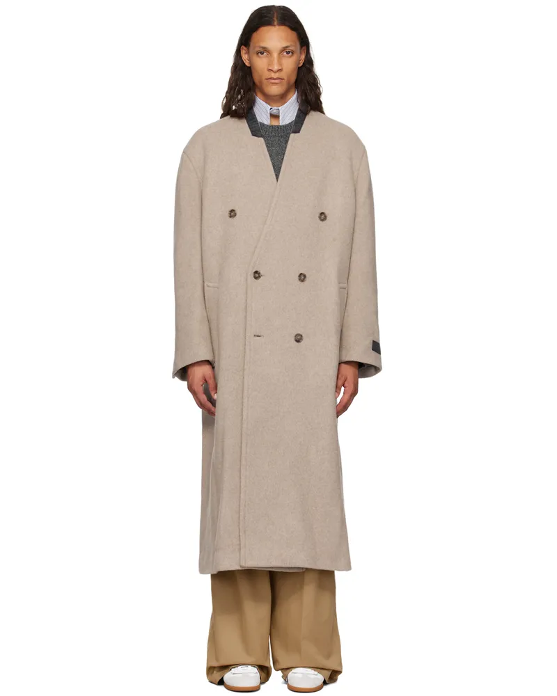 Maison Margiela Beige Wool Coat 124