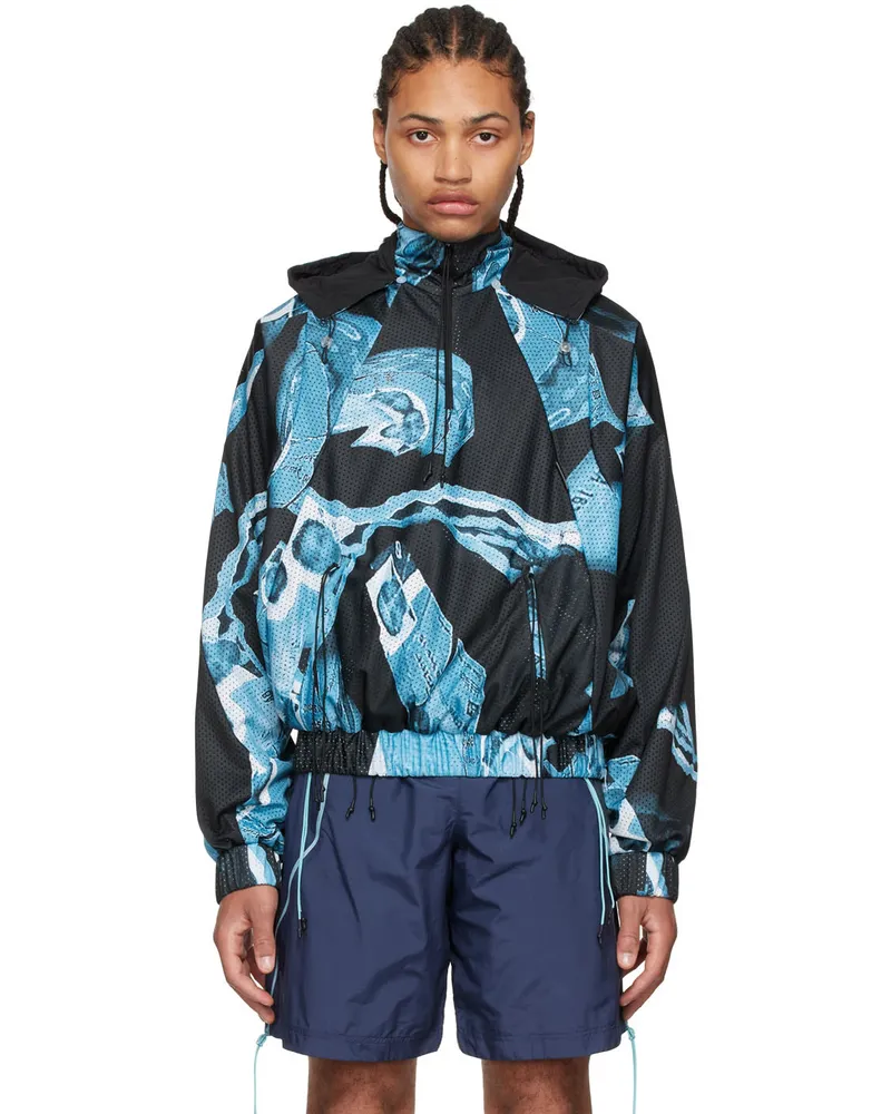 Saul Nash Blue Nylon Jacket Blue