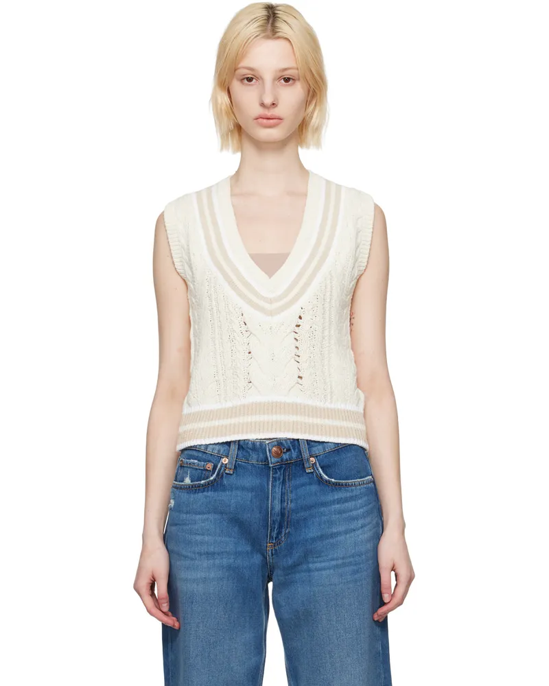 Rag & Bone Off-White Brandi Vest Ivorymult