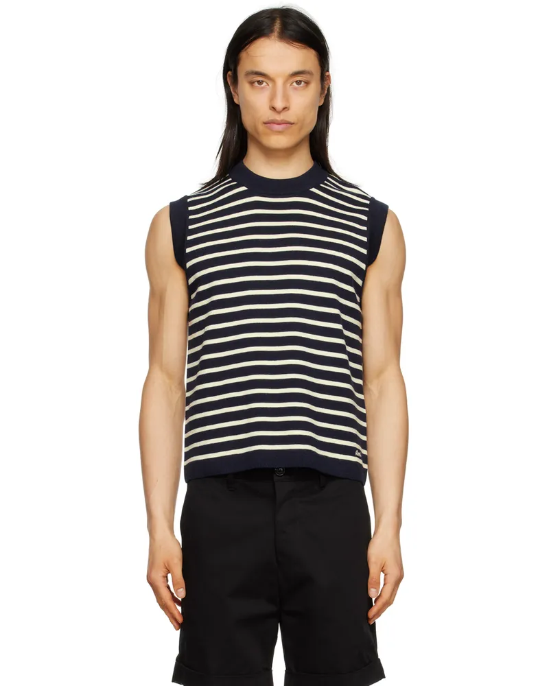 AMI Paris Navy Sailor Vest Nautic