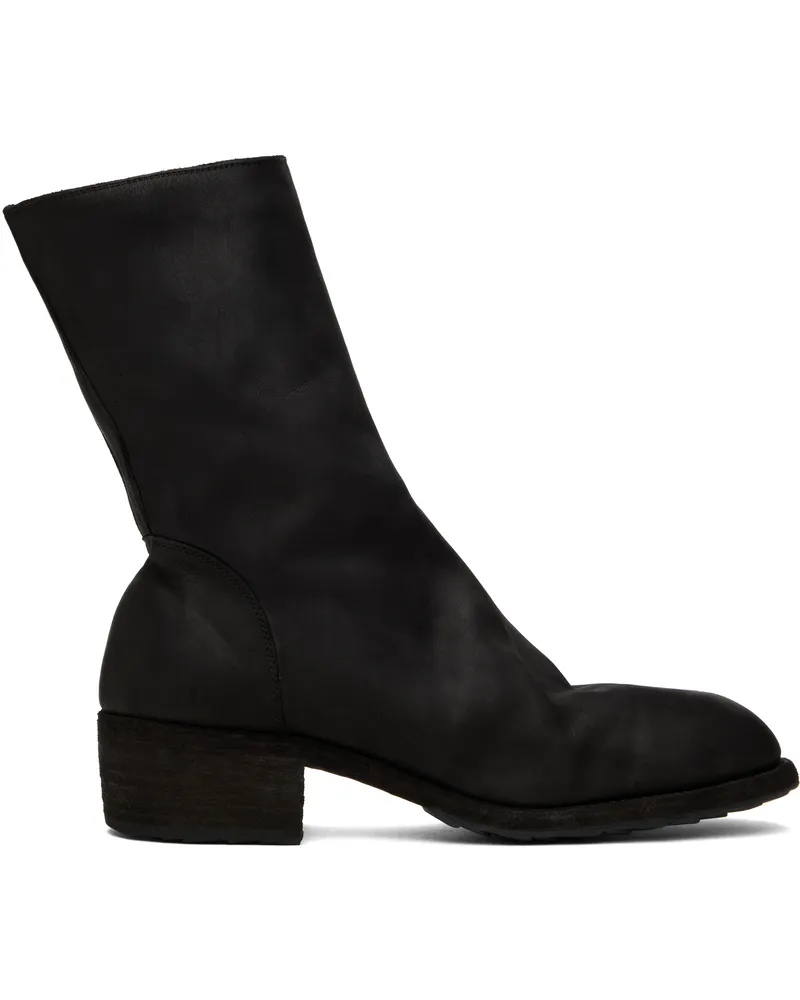 Yohji Yamamoto Black Guidi Edition Side Zip Mid Boots 1