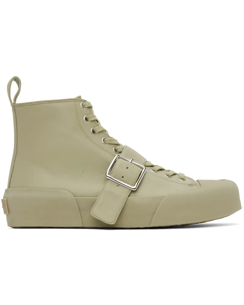 Jil Sander Green Buckle Sneakers 332