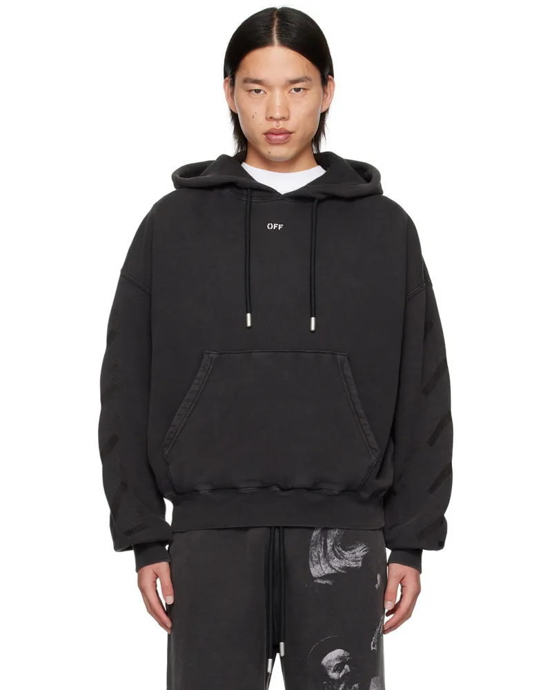 OFF-WHITE Black S.Matthew Over Hoodie Black