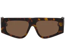 Tortoiseshell Angled Sunglasses