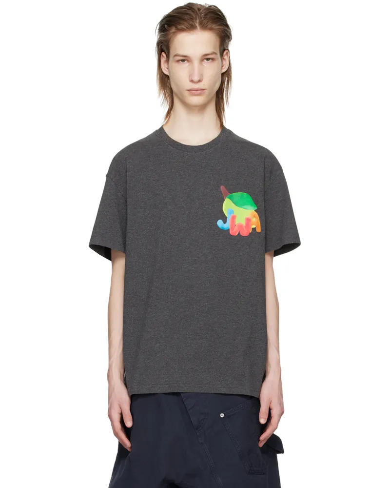 J.W.Anderson Gray Lime T-Shirt 972