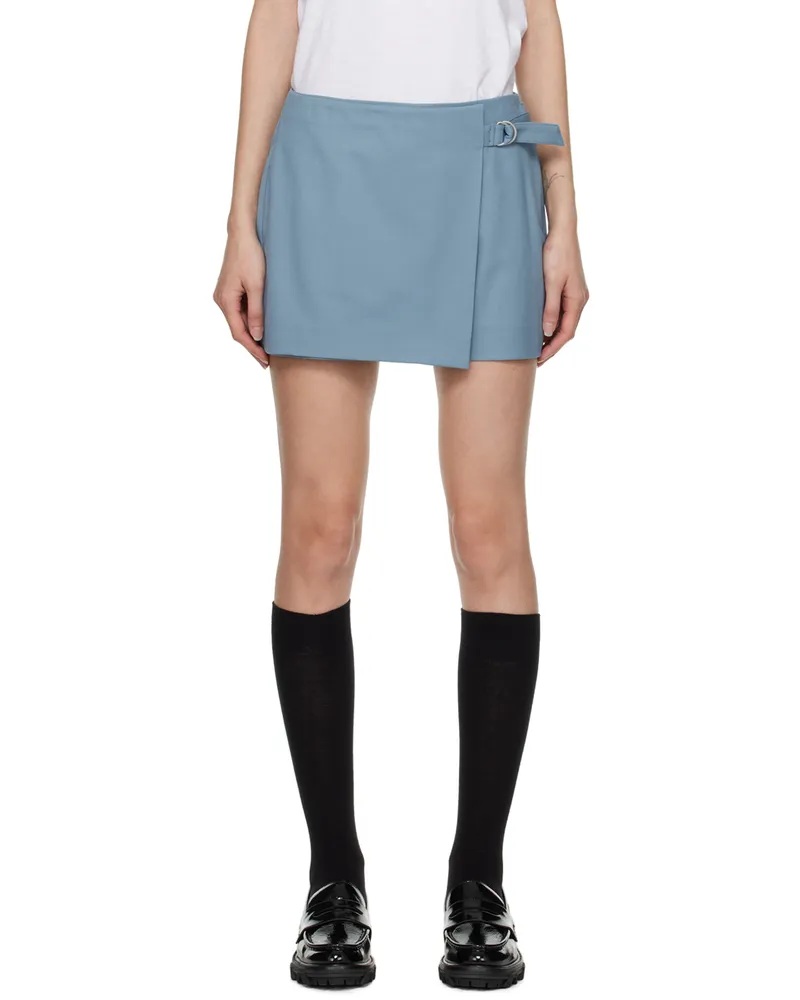 Rag & Bone Blue Sasha Skort Prairieblu