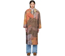 Multicolor Sad At The Bar Trench Coat