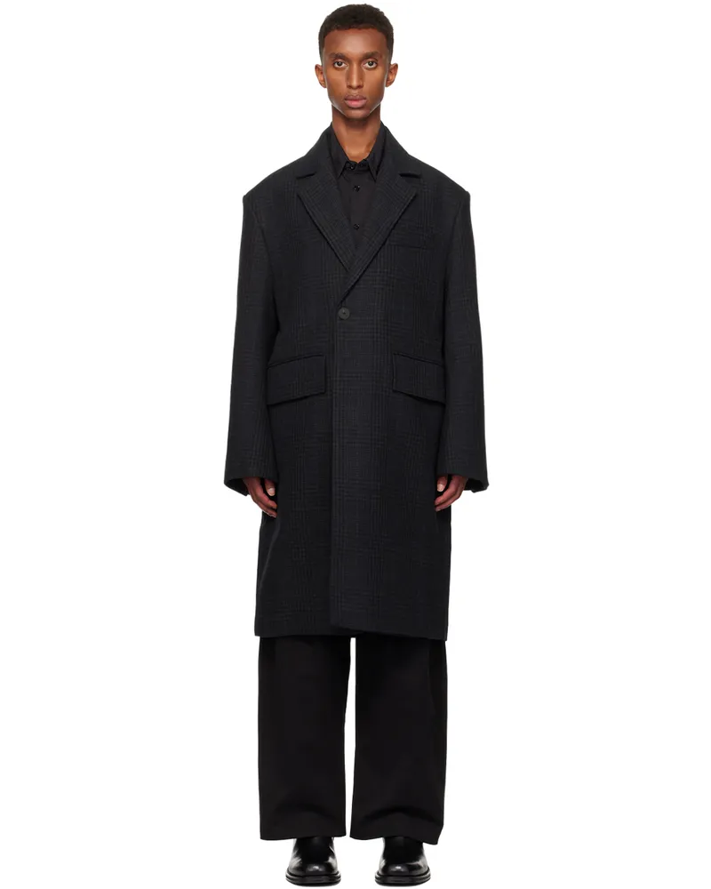 Studio Nicholson Gray Brooke Coat Multi
