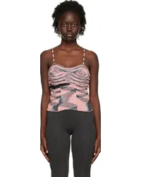 Gabe Gordon Pink Midge Tank Top Black