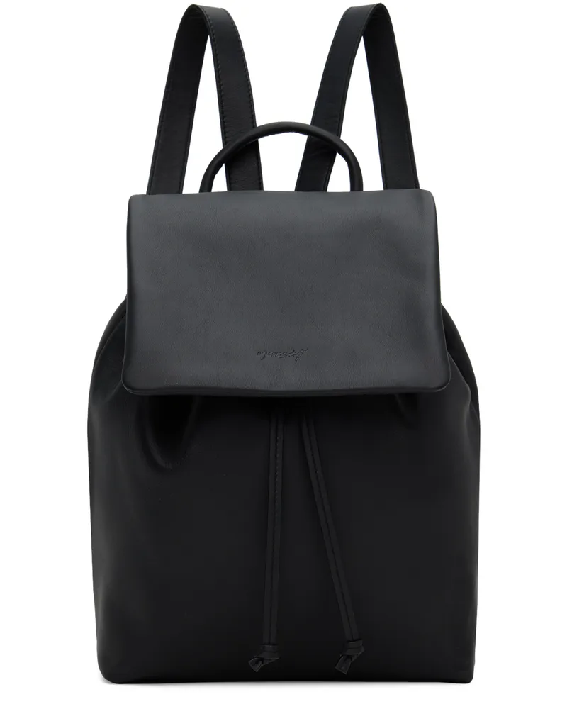 Marsèll Black Pattina Backpack Nero