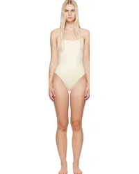 Loulou Studio White Dionysos Swimsuit Frost