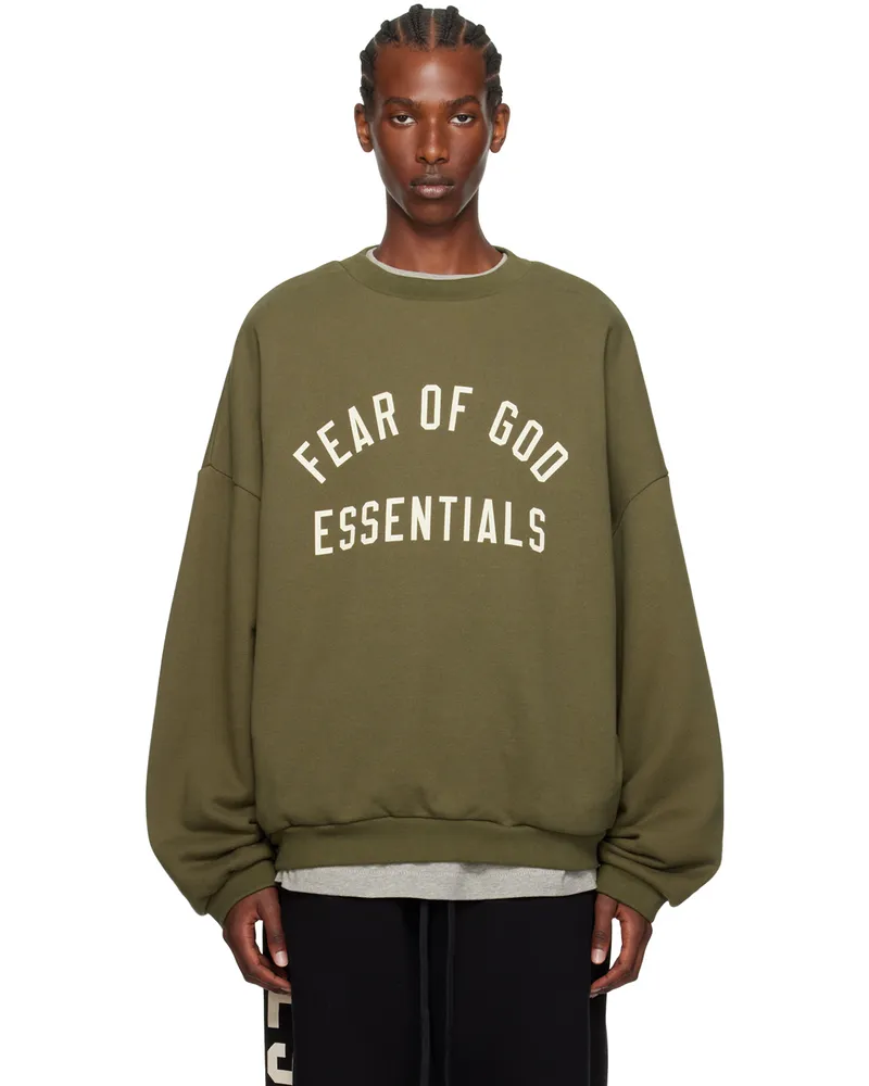 Fear of God Khaki Crewneck Sweatshirt Military