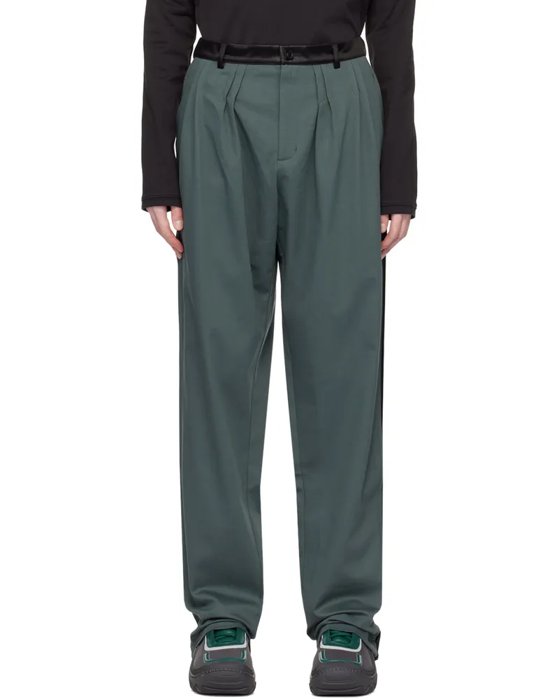 KIKO KOSTADINOV Green Ugo Side Trousers Stone