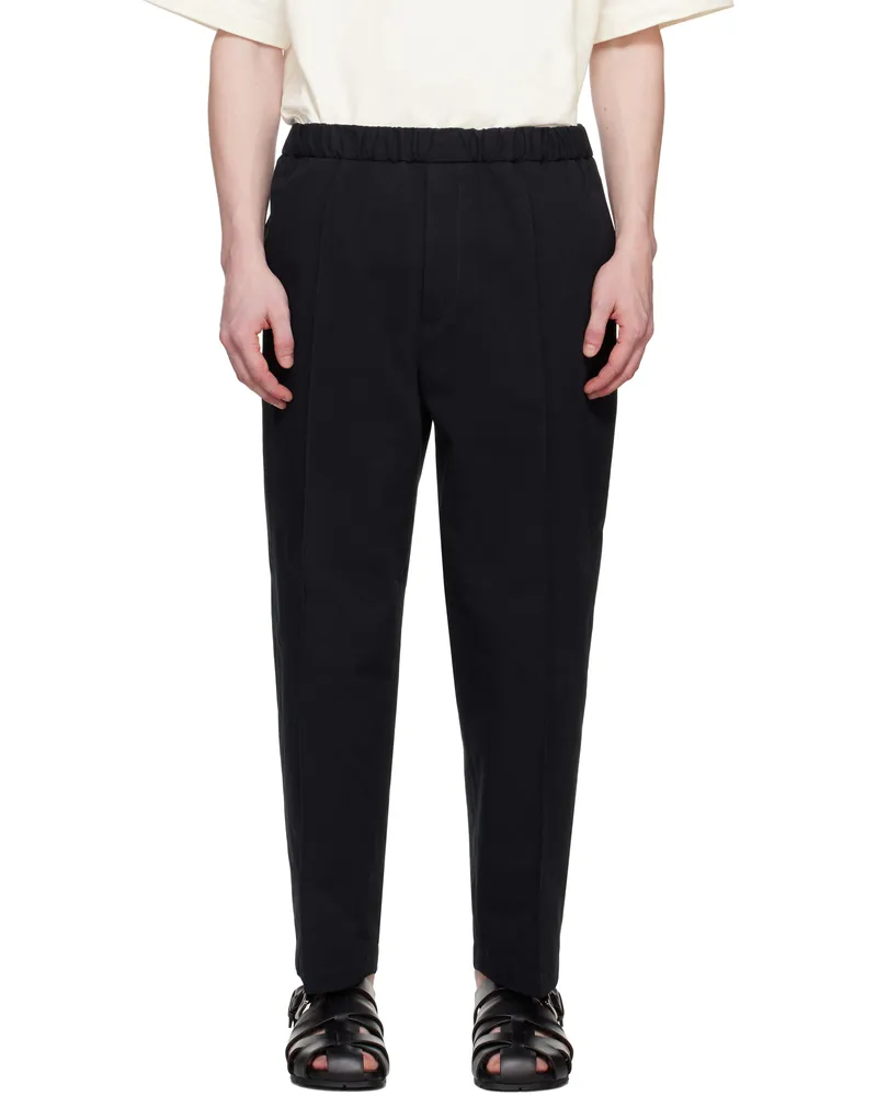 Jil Sander Navy Tapered Trousers 401