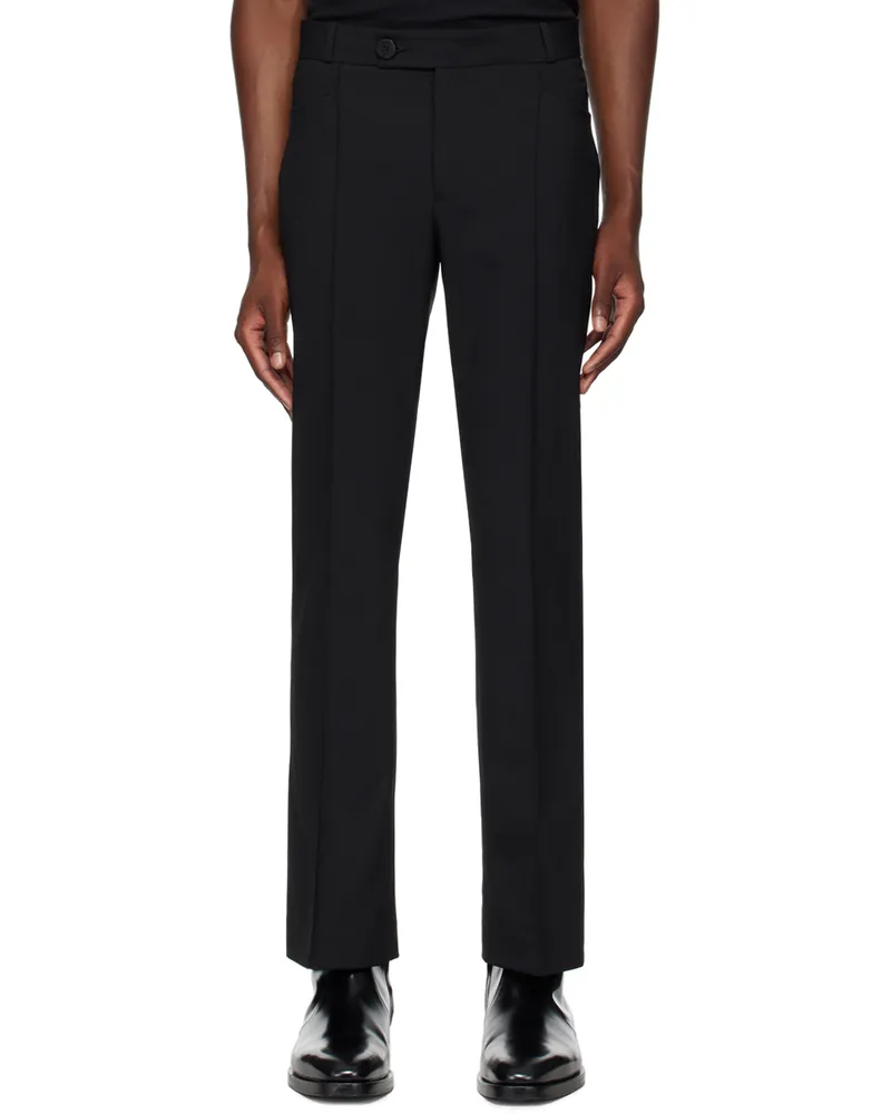 Ernest W. Baker Black Flare Trousers Black