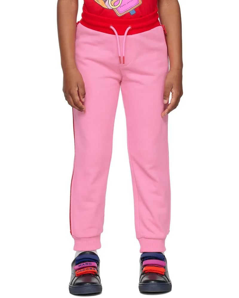 Marc Jacobs Kids Pink Zip Panel Track Pants 44g
